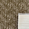 Printed Quilted Double Gauze SADYA Green / Ecru